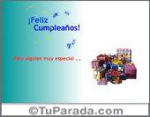 Feliz cumpleaños con muchos regalos