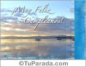 Muy feliz cumpleaños con amanecer