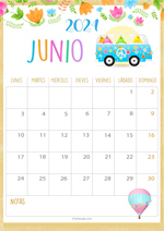 Calendario Junio 2024 - Imágenes