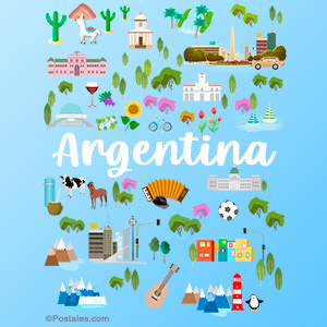 Argentina - Imágenes con fondo azul