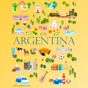 Argentina - Imágenes con fondo colorido