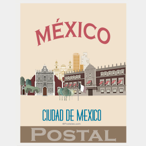 Postal de México vintage