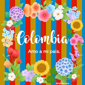 Tarjeta - Colombia, amo a mi país