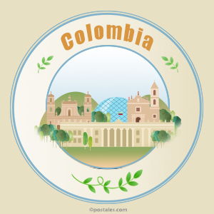 Ilustración de Colombia circular