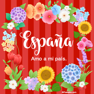 Tarjeta - España, amo a mi país