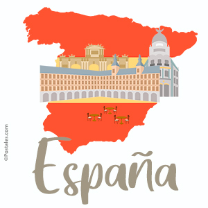 Tarjeta - Imagen de España para compartir