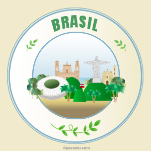 Diseño de Brasil circular