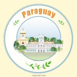 Postal de Paraguay circular