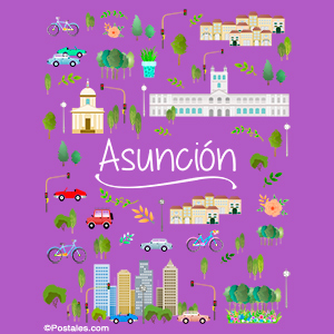 Imagen, postal de Asunción