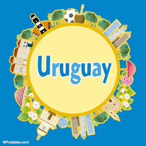 Uruguay con diseño festivo