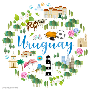 Uruguay, ilustración personalizable