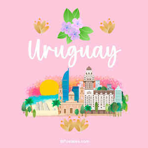 Imagen de Uruguay con lugares significativos