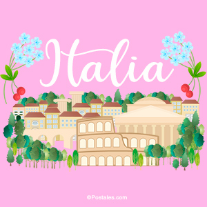 Imagen de Italia con diseño especial