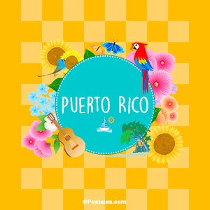 Postal de Puerto Rico para compartir