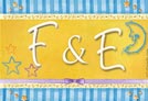 Tarjeta - Tarjeta de iniciales F - E