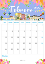 Calendario Febrero 2025