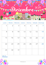 Calendario Diciembre 2025