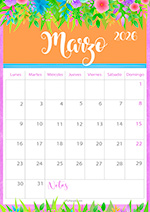 Calendario Marzo 2026