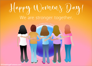 Women's Day ecard: Stronger together