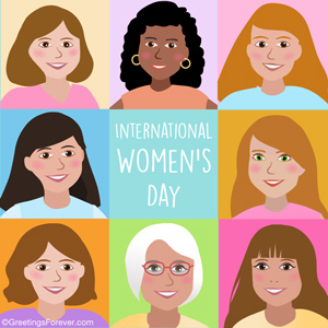 Women´s Day greeting card