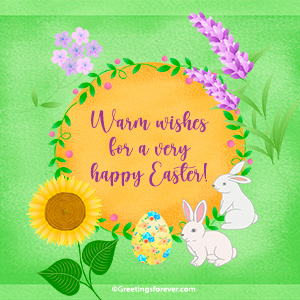 Warm wishes for a Happy Easter