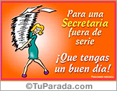 Tarjeta para el día de la secretaria