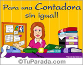 Tarjeta para una Contadora