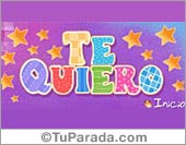 Te quiero con letras decoradas