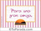 Para una gran amiga