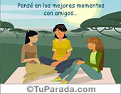 Pensé en los mejores momentos compartidos...