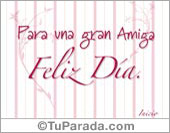 Para una gran amiga...