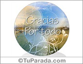 Tarjeta de Gracias por todo
