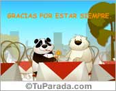 Gracias por estar siempre