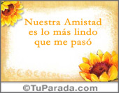 Lo más lindo que me pasó.