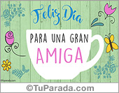 Para una gran amiga con taza de café