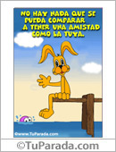 Tarjeta de amistad incomparable