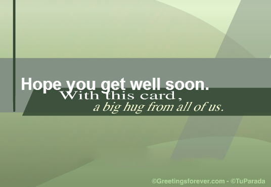 Hope you get well soon