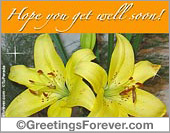 Ecard - Hoping you get well with these flowers!