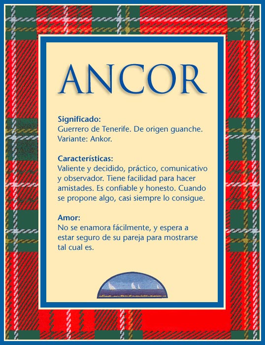 Tarjeta - Ancor