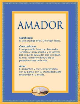 Nombre Amador