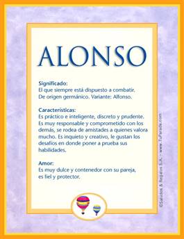 Nombre Alonso