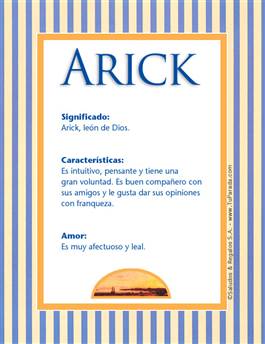 Significado del nombre Arick