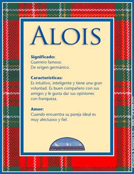 Significado del nombre Alois