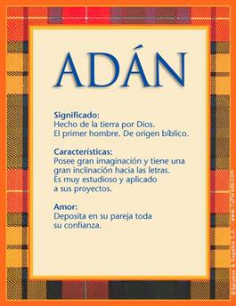 Nombre Adán