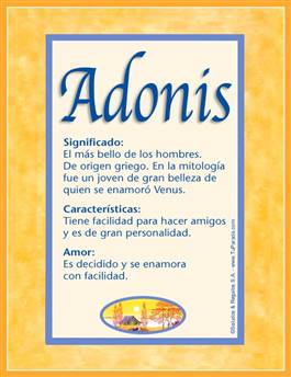 Nombre Adonis