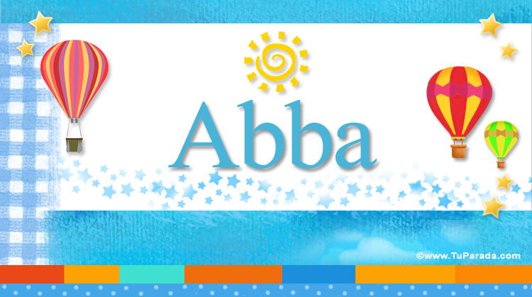 Nombre Abba, Imagen Significado de Abba