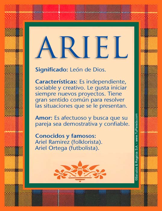 Ariel A Tarjetas