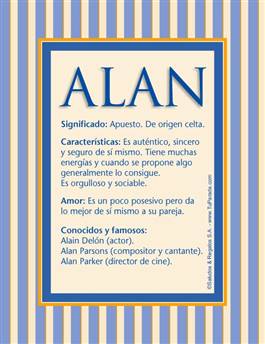 Nombre Alan