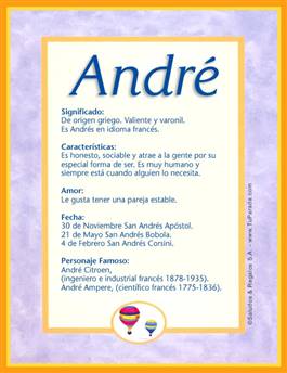 Significado del nombre André