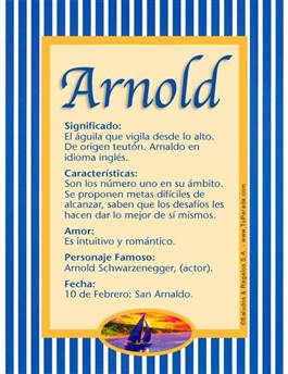 Significado del nombre Arnold